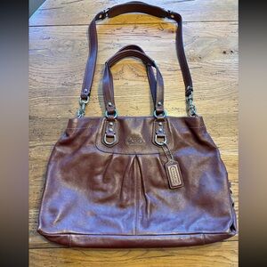 Coach Brown Leather Tote Bag